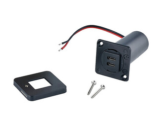 TILE USB-C / USB-C LATURI 12/24V, MUSTA