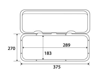 TREM HUOLTOLUUKKU 270X375MM, MUSTA