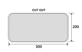 TREM HUOLTOLUUKKU 270X375MM, MUSTA