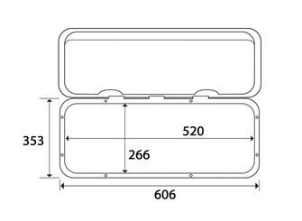 TREM HUOLTOLUUKKU 353X606MM