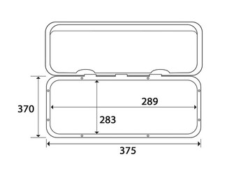 TREM HUOLTOLUUKKU 370X375MM