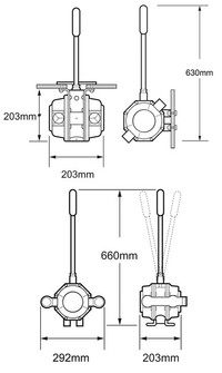 TYHJENNYSPUMPPU MK 5 DOUBLE ACTING, KANSILÄPIVIENNILLÄ