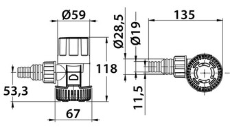 UPPOPUMPPU AUTOMAATTINEN PILSSIPUMPPU UP501/A 12V 32L/MIN