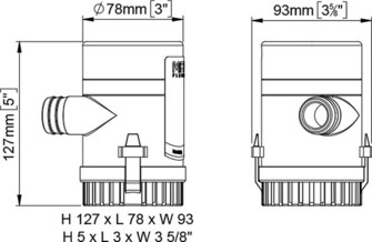 UPPOPUMPPU UP1000 12V 63L/MIN.