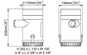 UPPOPUMPPU UP3700 24V 240L/MIN