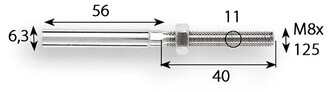 VAIJERITERMINAALI 6mm