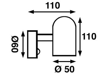 VALAISIN BAYSPOT SMD LED, KROMATTU