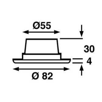VALAISIN PINTO 9-SMD LED, KROMATTU, KATKAISIMELLA