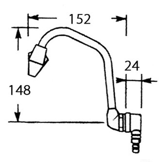 VEDENJUOKSUTIN TAITTUVA MALLI, SULJETTAVA 12MM LETKULLE