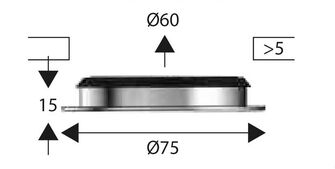 VEGA 75 LED TOUCH, MATTAHOPEA