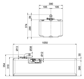 VESISÄILIÖ 107L TK1/2