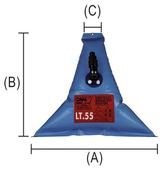 VESISÄILIÖ ELASTINEN 100L (KOLMIO)