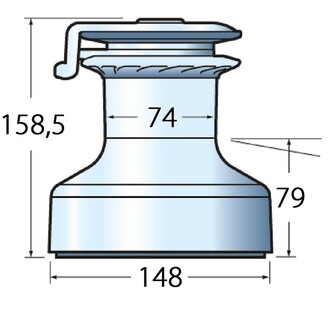 VINSSI EVO 40ST MUSTA ALUMIINI