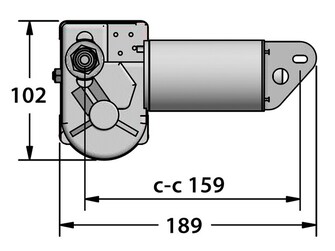 W10 PYYHKIJÄN MOOTTORI 12V 2