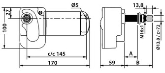 W12 PYYHKIJÄN MOOTTORI 12V/42MM