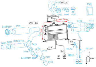 WALLAS VIKING AIR DIESEL-LÄMMITIN
