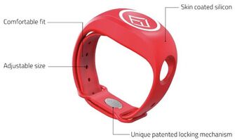 xBAND RANNEKE xFOB LÄHETTIMELLE, MUSTA