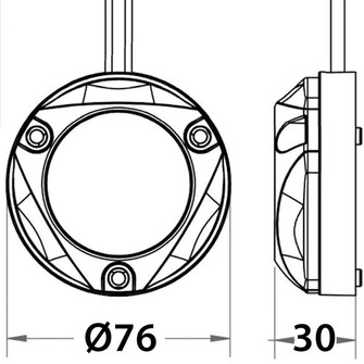 ZAMBEZI MINI PINTA-ASENNETTAVA VEDENALAINEN VALO, ALUMIINIA