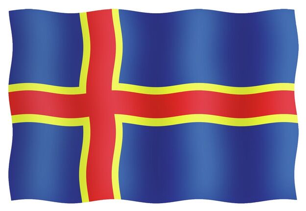 AHVENANMAAN LIPPU 55x90CM