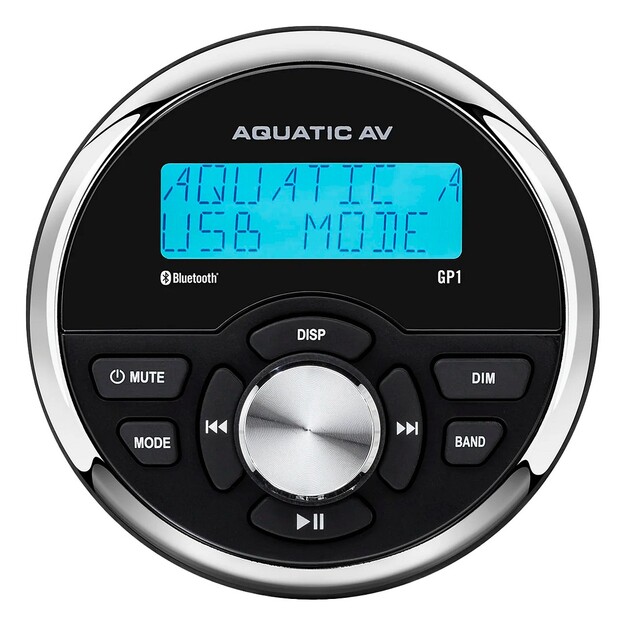 AQUATIC AV BT PYÖREÄ RADIO GP1, MUSTA 92MM