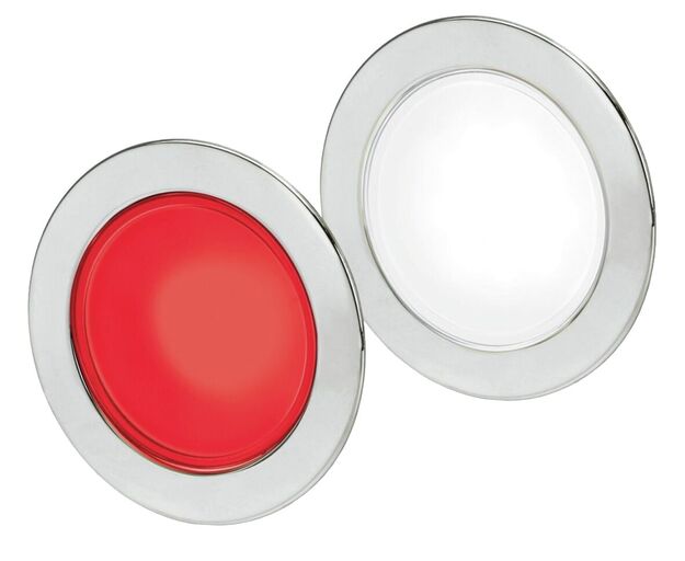 EUROLED 95, VALKOINEN/PUNAINEN, RUOSTUMATON TERÄS-KUORI