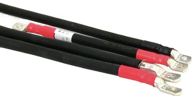 KAAPELI (+) 25 MM2, 20 CM, PUNAINEN