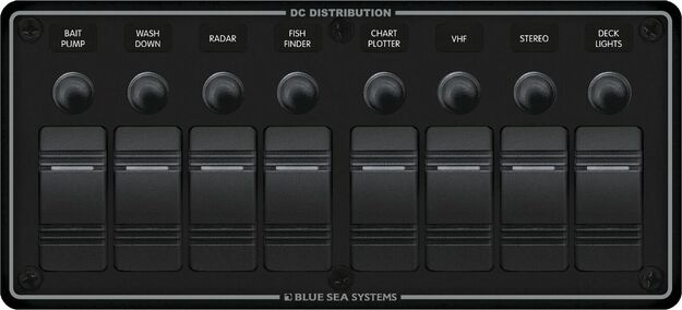 KATKAISINPANEELI AUTOMAATTISULAKKEELLA, 8 KATKAISINTA