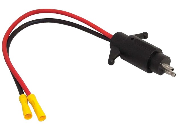 KEULASÄHKÖMOOTTORIN LIITIN 12V UROS