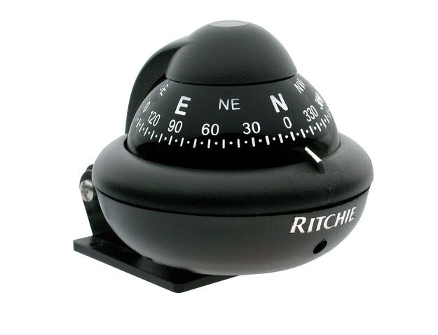 KOMPASSI RITCHIESPORT X-10B-M, MUSTA