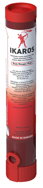 LASKUVARJORAKETTI IKAROS PUNAINEN