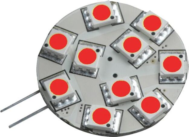 LED KORTTI G4 PUNAINEN, 12V/1W