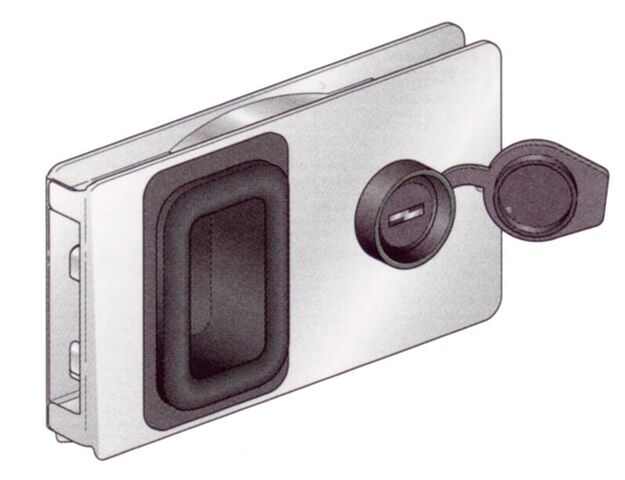 LIUKUOVENLUKKO FLUSH, ALUMIINI