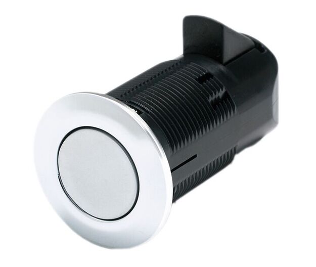 LOKEROLUKKO, PYÖREÄ, KROMI/KROMI