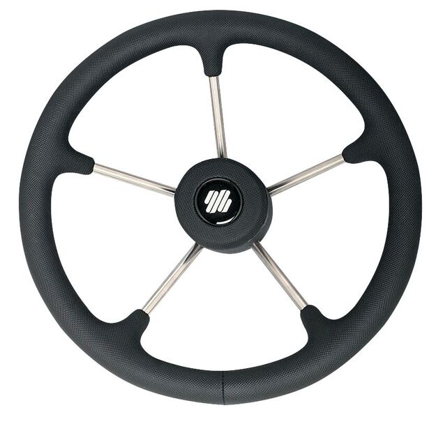 OHJAUSPYÖRÄ 350MM MUSTA V70