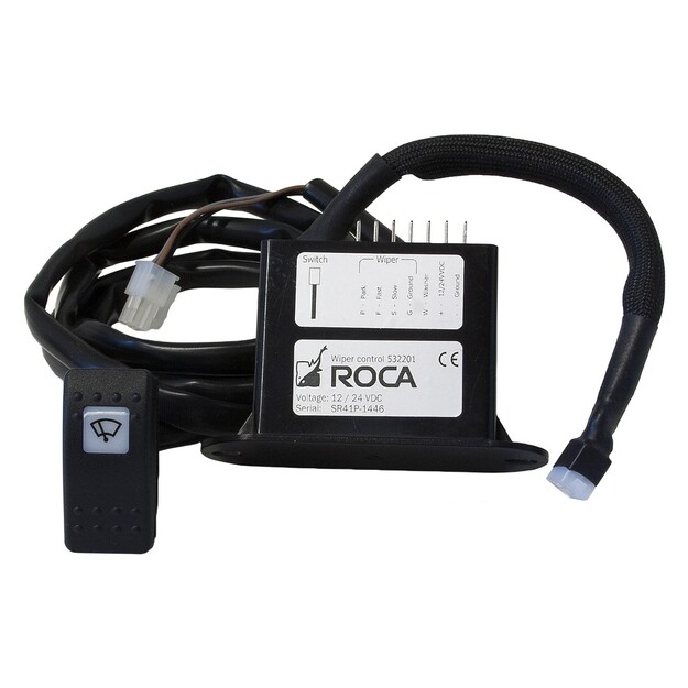 OHJAUSYKSIKKÖ YHDELLE PYYHKIJÄLLE 12-24V