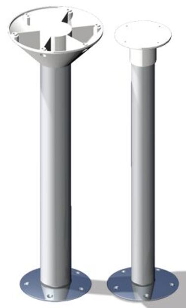 PÖYDÄNJALKA 76CM ALUMIINIA