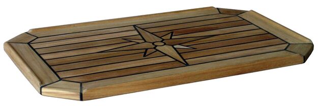 PÖYTÄLEVY TIIKKIÄ 37X60CM