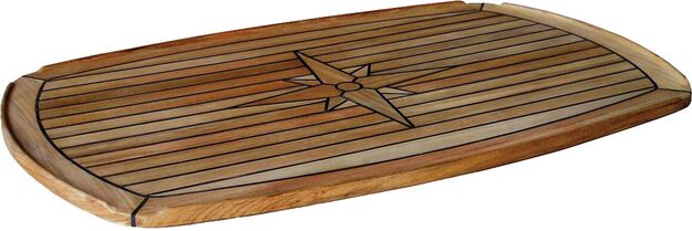 PÖYTÄLEVY TIIKKIÄ 58 X 93 CM