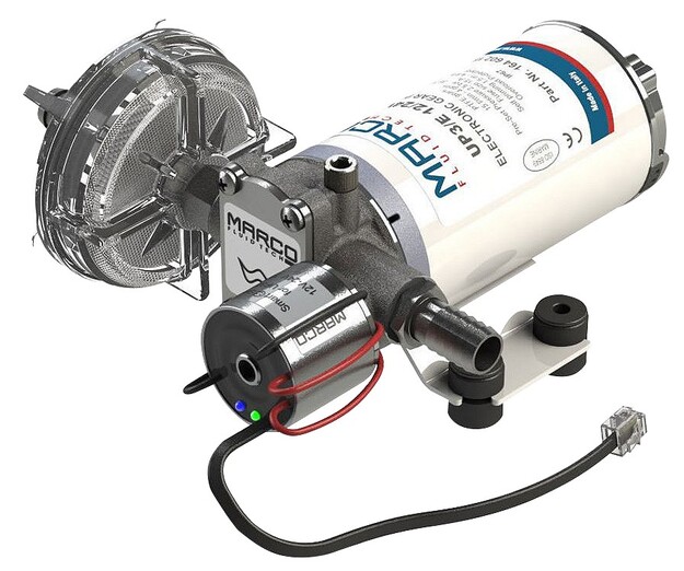 PAINEVESIPUMPPU UP3/E 15L/MIN 12/24V