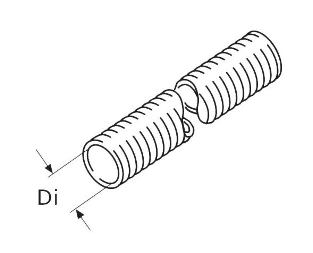 PAKOPUTKI TAIPUISA INOX 2-KERROKSINEN 24MM