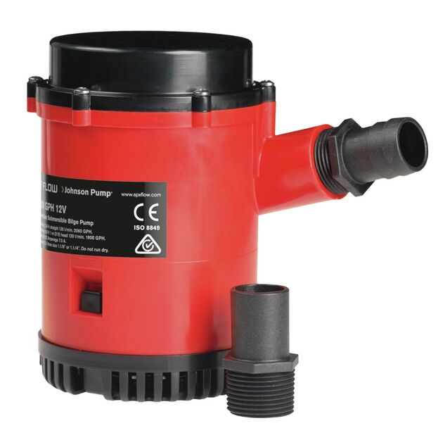 PILSSIPUMPPU SUURTEHO 2200 GPH 24V