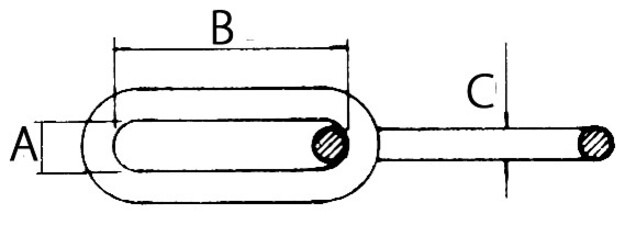 POIJUKETJU PITKÄLENKKINEN 8mm