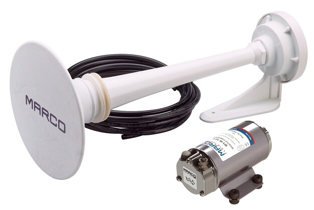 PW2 ÄÄNITORVI VALKOINEN 12V