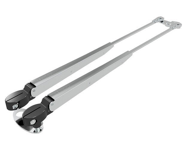 PYYHKIJÄN KAKSOISVARSI 324-460MM, SÄHKÖKIILLOTETTU