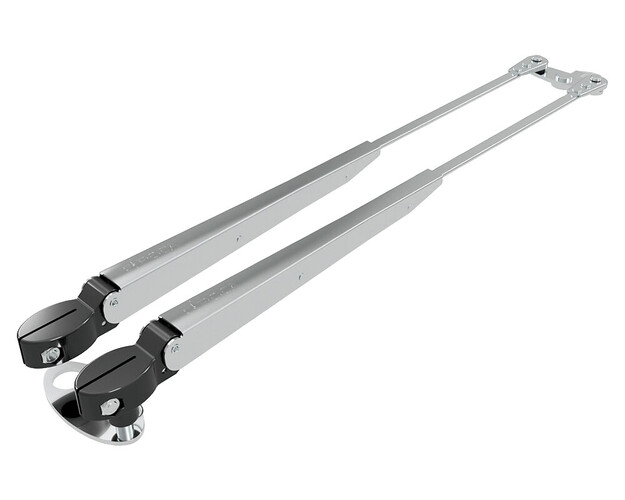 PYYHKIJÄN KAKSOISVARSI 454-591MM, SÄHKÖKIILLOTETTU