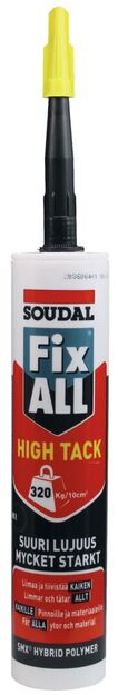 SOUDAL FIX ALL HIGH TACK 290 ML VALKOINEN