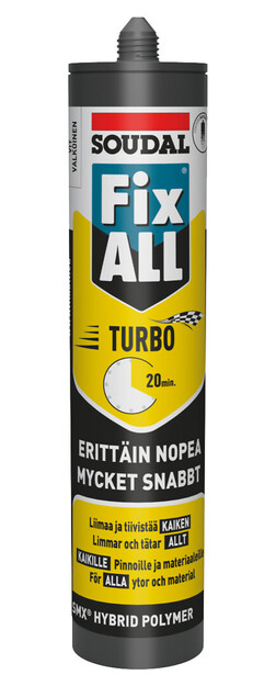 SOUDAL FIX ALL TURBO 290 ML VALKOINEN