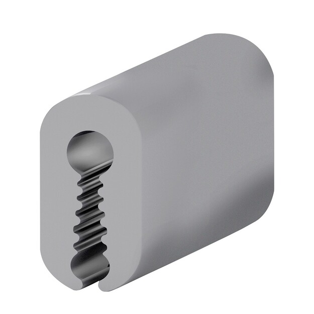 TÖRMÄYSLISTA PVC 25M/RLL HARMAA