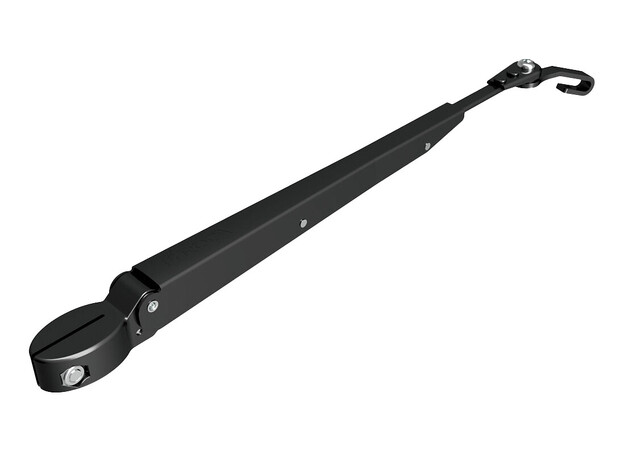 TUULILASINPYYHKIJÄN VARSI 324-460MM, MUSTA