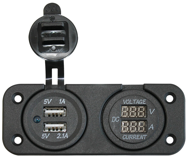 USB-PANEELI VOLTTIMITTARILLA